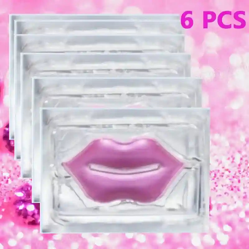 Collagen Lip Masks - 6pc Hydrating Gel Treatment for Soft Plump Lips Lip Care Tidesmit