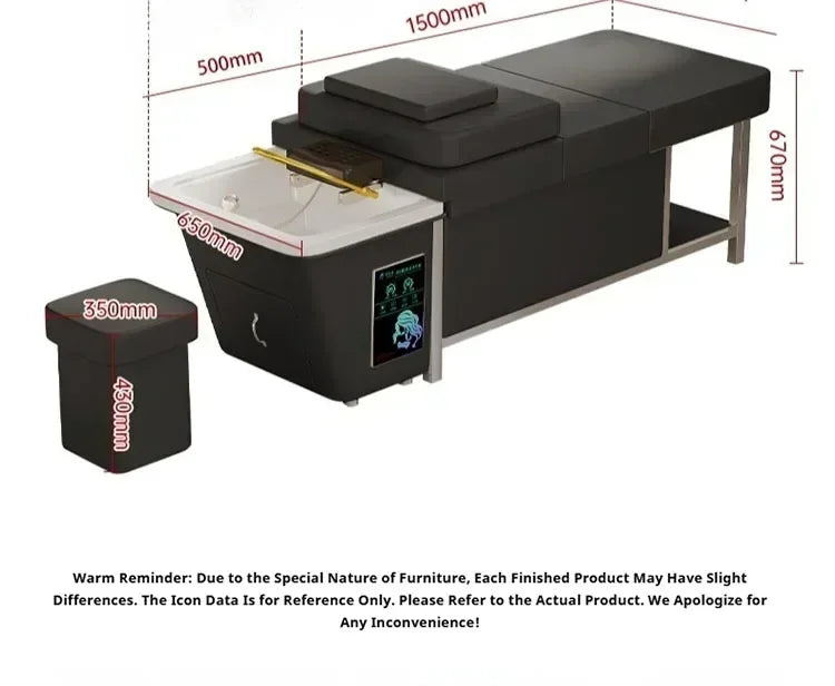 Thai Massage Table with Integrated Shampoo Basin and Water System Massage Chairs Tidesmit