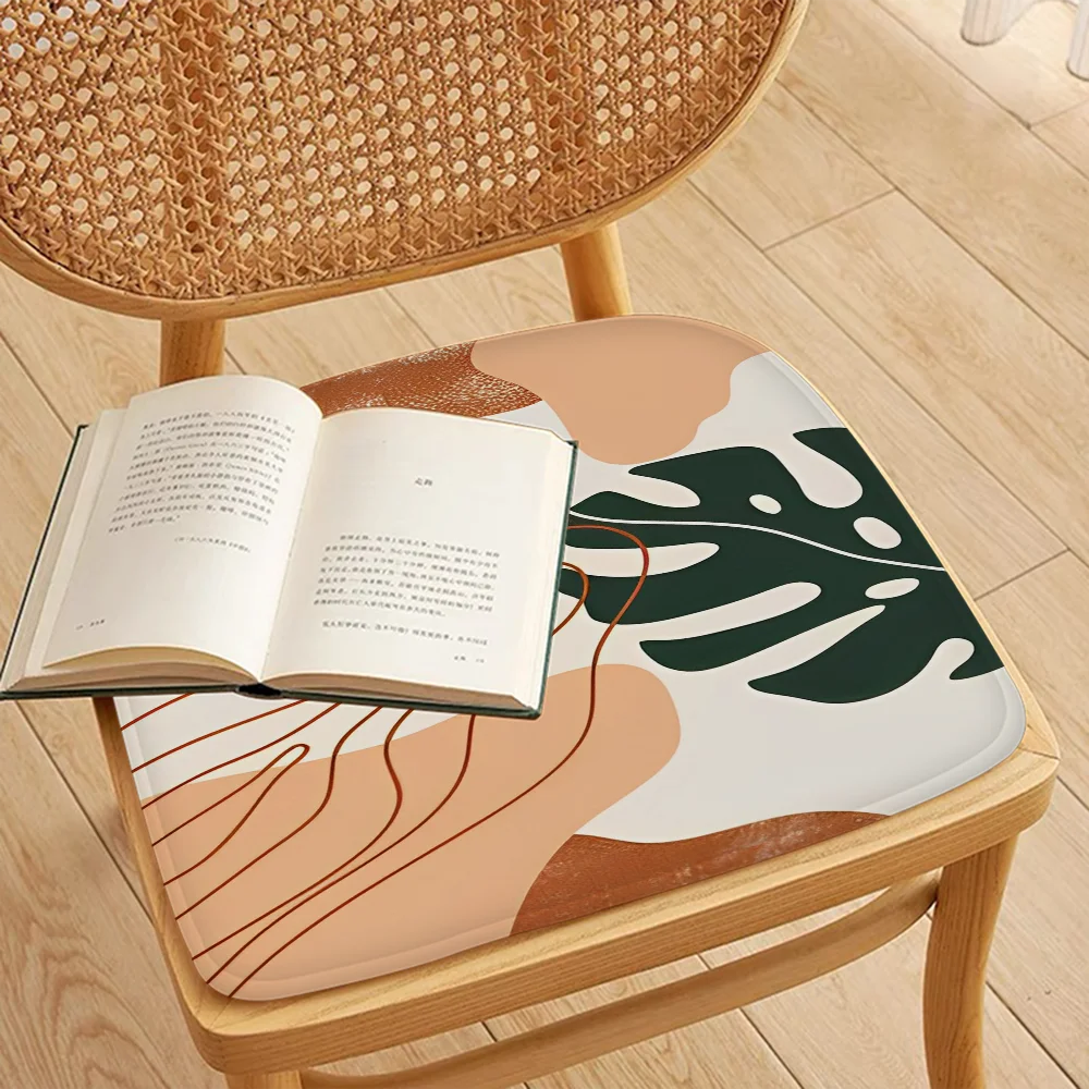 Palm Tree Leaves Art Chair Cushion Soft Office Car Seat Comfort Breathable 45x45cm Sofa Decor Tatami