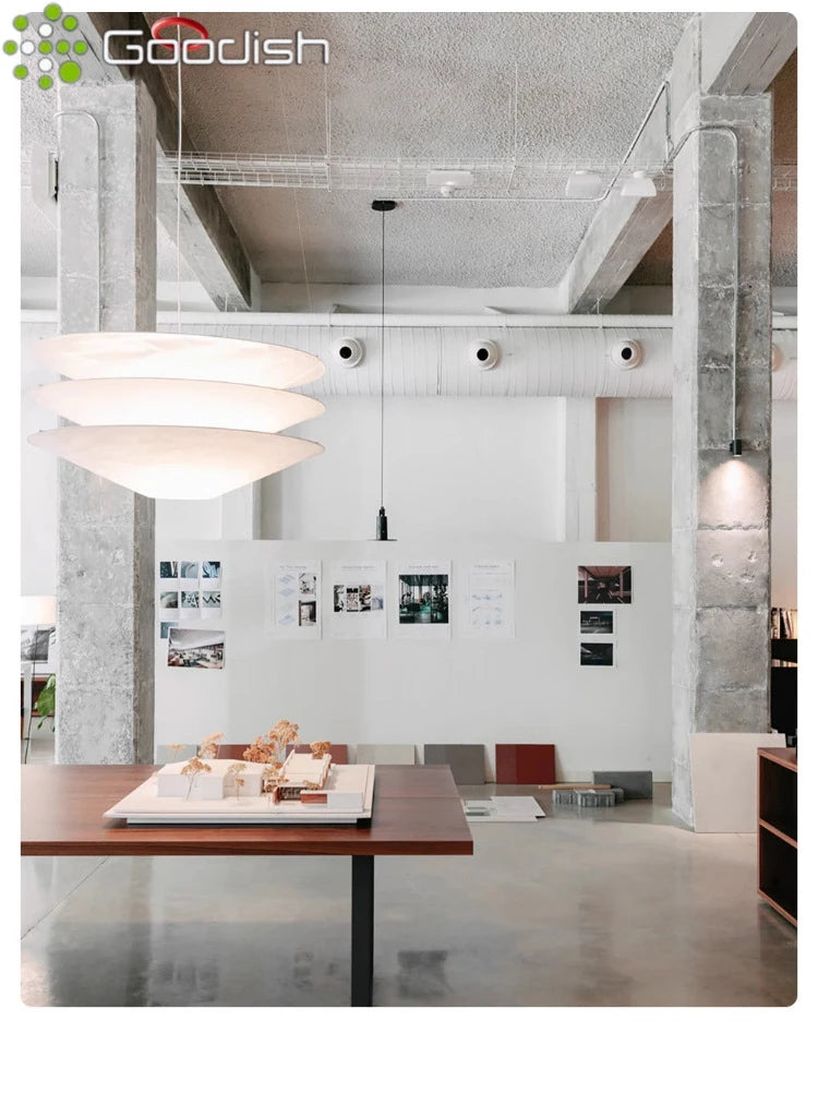 Wabi-Sabi Paper Pendant Light - Large Japanese Minimalist Hanging Lamp Tidesmit