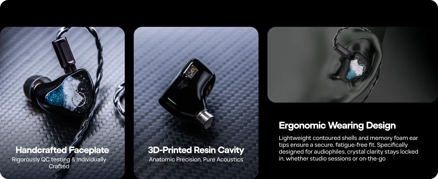 ZiiGaat Horizon Hybrid 5-Driver IEM Earphones by Tidesmit Tidesmit