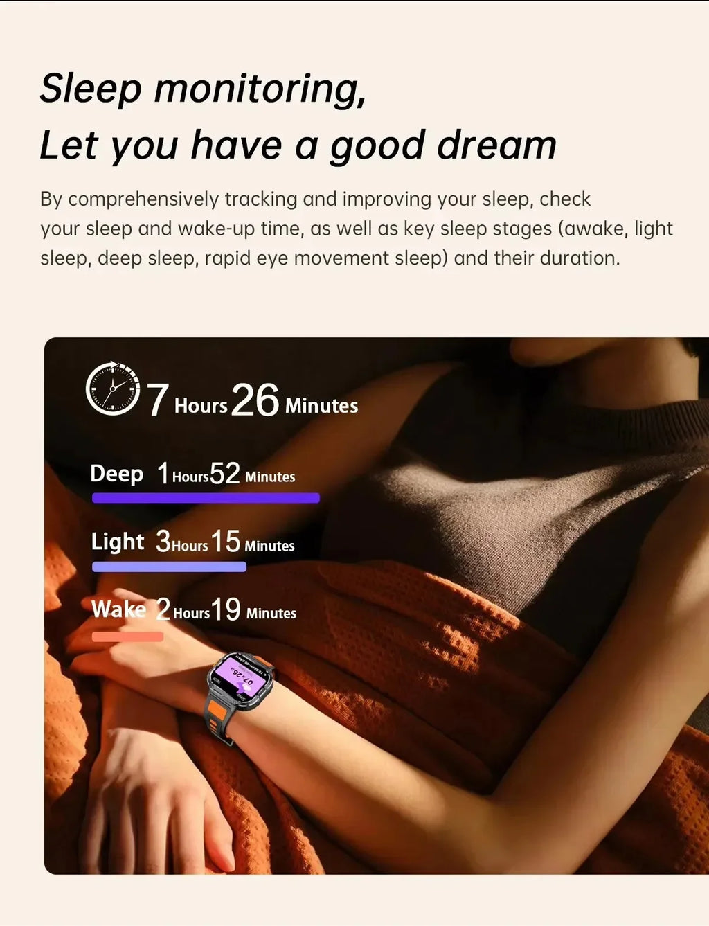 New Smart Watch Men LED Light Flashlight BT Call Music Player Sport Fitness Bracelet Calories Ultra Large Screen Smartwatch