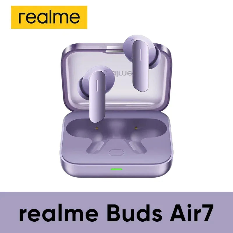 Realme Buds Air 7 Wireless Earphones 52H Battery Life - Tidesmit Lavender Purple spain Tidesmit