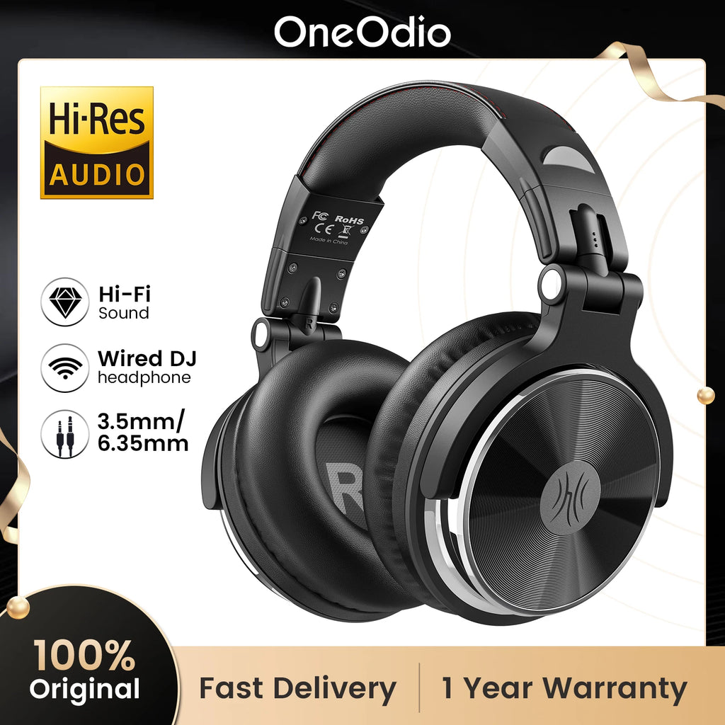 Pro-10 Studio Monitor Headphones with 50mm HiFi Drivers Tidesmit