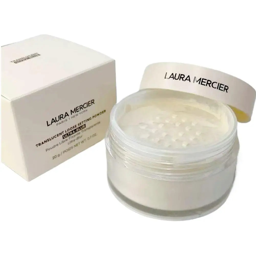 Tidesmit Laura Mercier oil control setting powder close-up view of matte finish sweat-proof face makeup texture