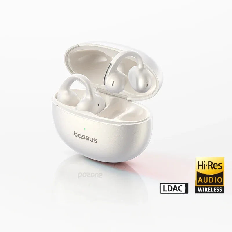 Open Ear Wireless Earbuds Bluetooth 5.4 - Tidesmit Stellar White Tidesmit