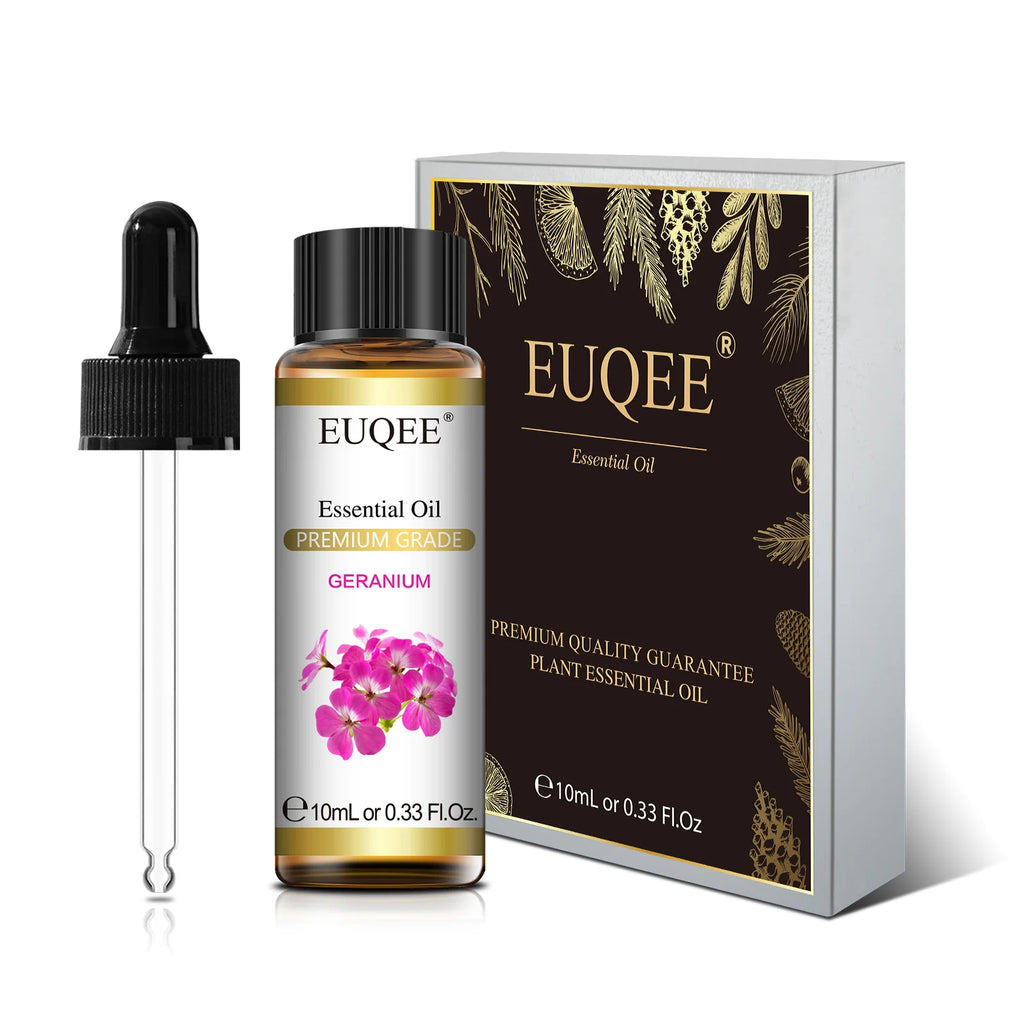 EUQEE 10ml Pure Essential Oil For Aromatherapy Diffuser-Jasmine Eucalyptus Frankincense Cinnamon Lavender Aroma Essential Oils