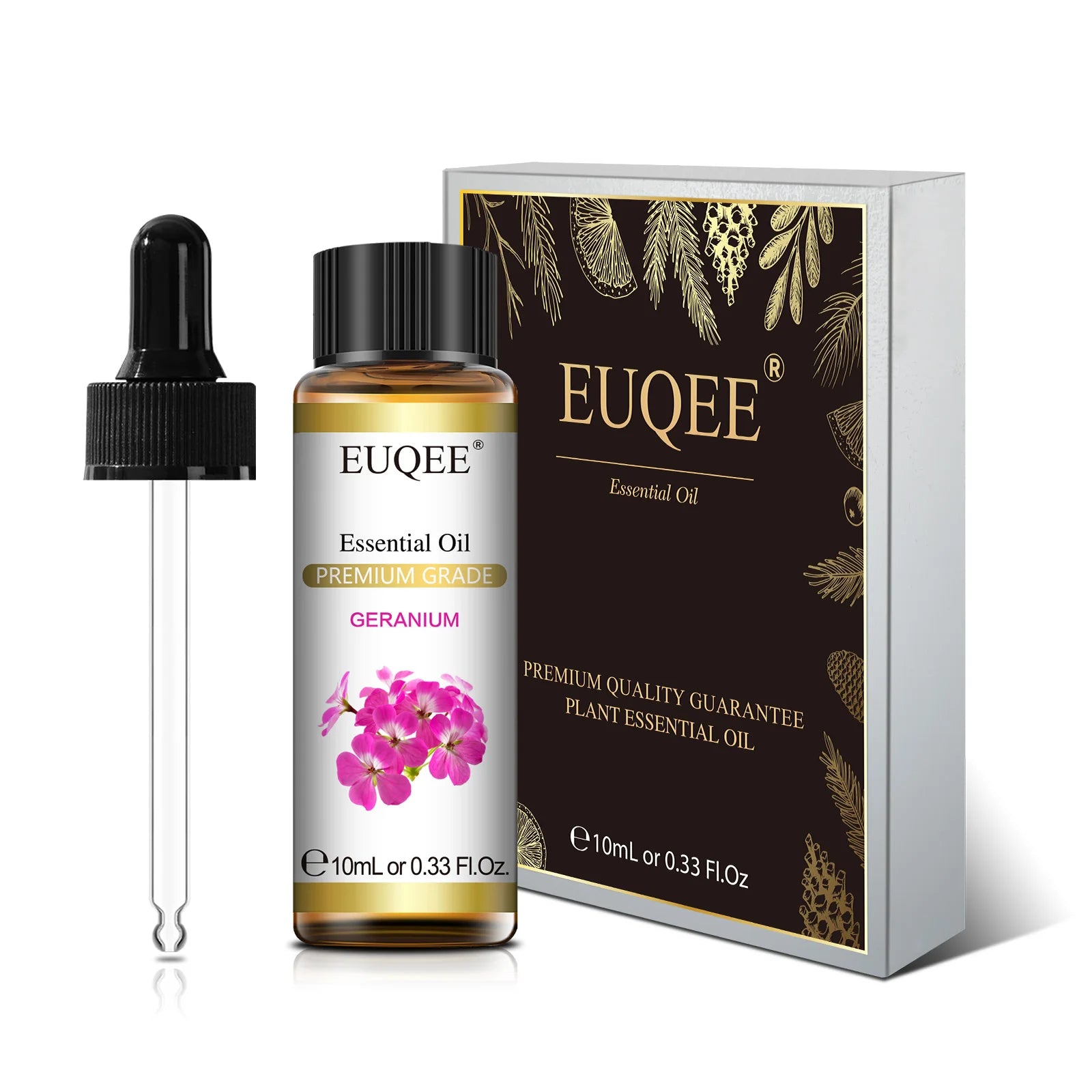EUQEE 10ml Pure Essential Oil For Aromatherapy Diffuser-Jasmine Eucalyptus Frankincense Cinnamon Lavender Aroma Essential Oils