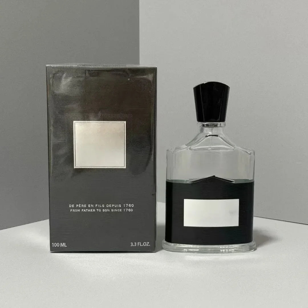 Napoleon's Water 100ml Parfum for men. Clear glass bottle with black label. Long-lasting fruity floral cologne.