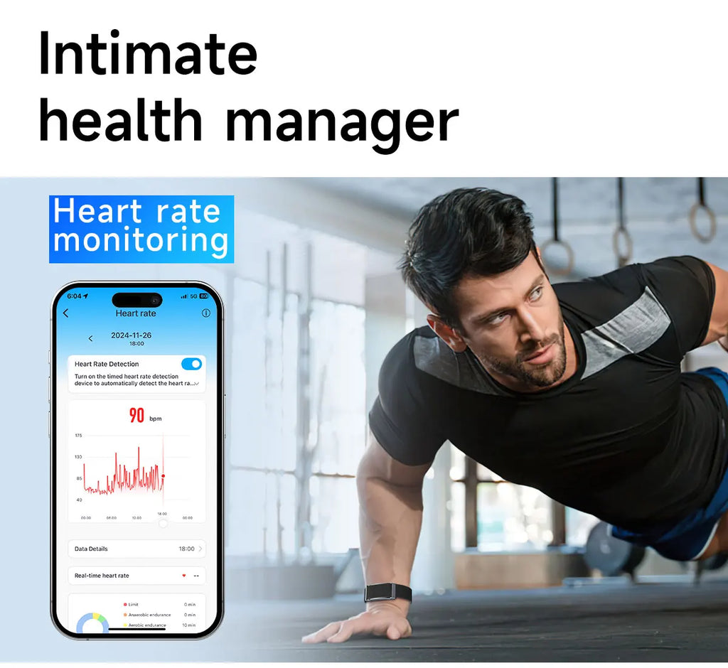 Sport Smart Fitness Tracker Bracelet Global Version Sleep Monitor Heart Rate Pedometer Call Reminder Smartwatch Band Men Women