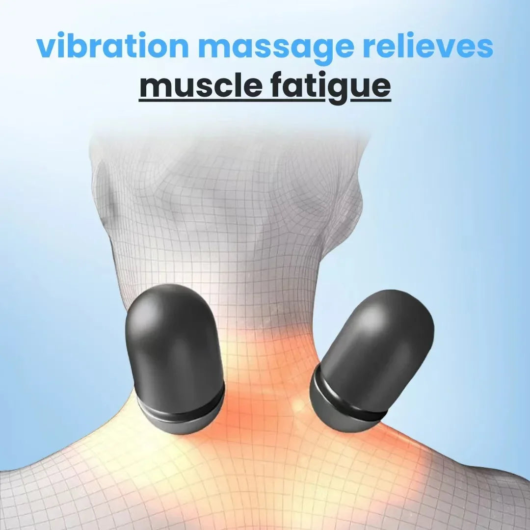 Electric Neck Massager Pillow with Heat Therapy and Vibration - Tidesmit Massage Cushion Tidesmit