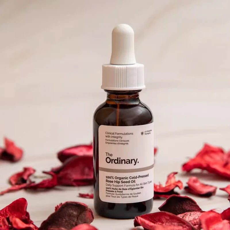 100% Organic Cold-Pressed Rose Hip Seed Oil 30ml Serum Facial Soothing Properties Remove Dull Acne Marks  and Brighten The Skin