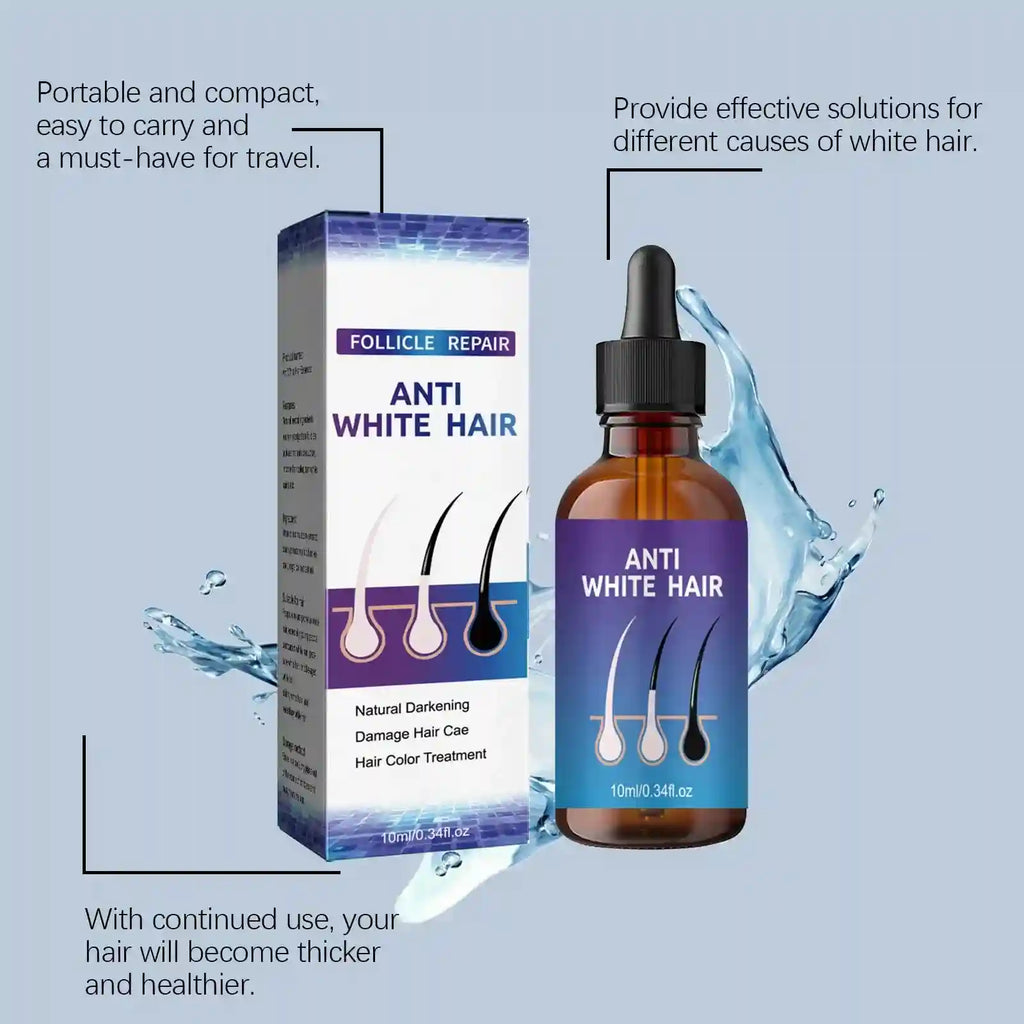 Anti-Gray Hair Serum: Natural Color Repair Treatment for Hair Health Lip Care Tidesmit