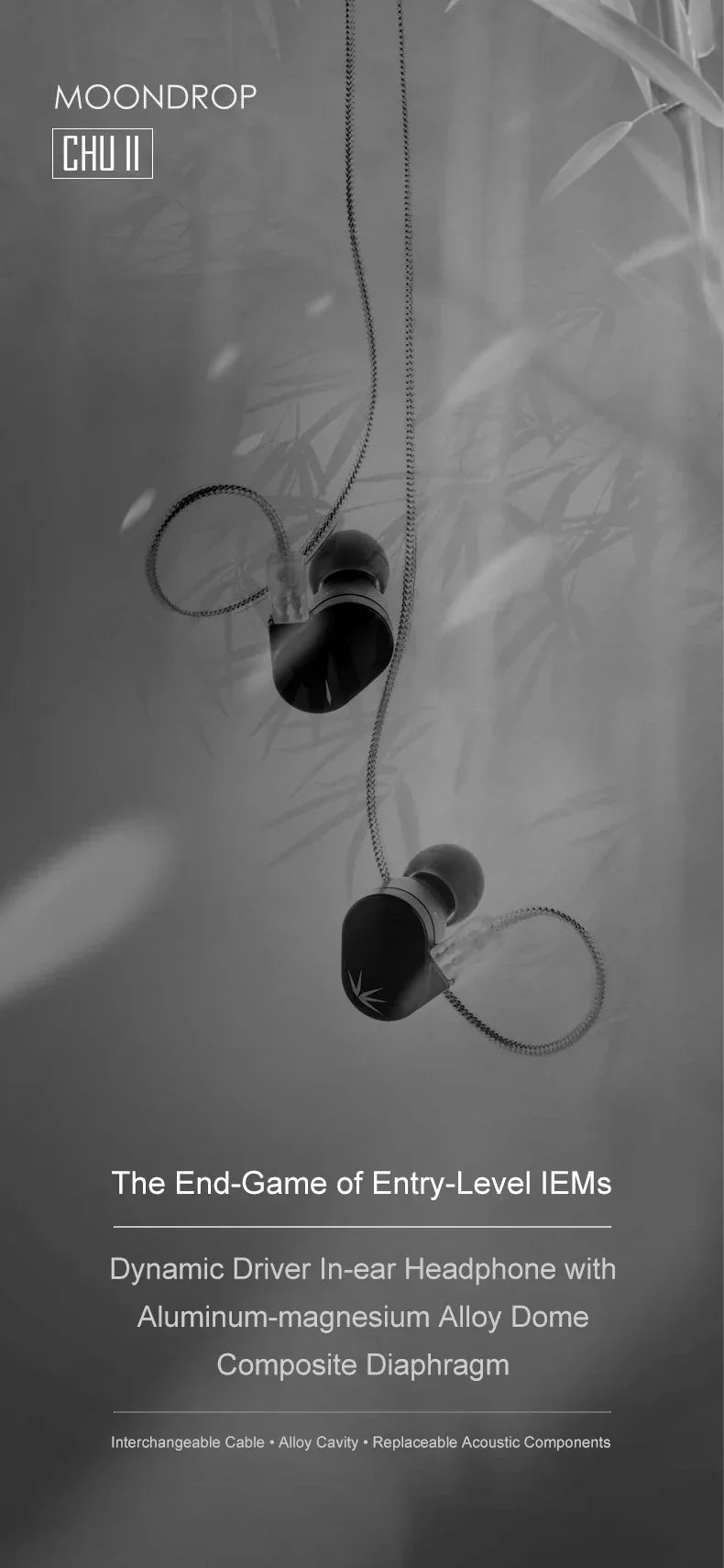 Moondrop CHU II In-Ear Monitor – Dynamic Driver 3.5mm Earphone | Tidesmit Tidesmit