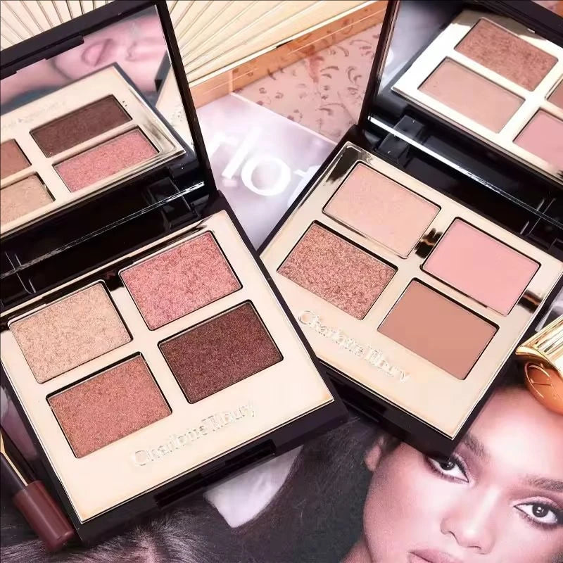 Tidesmit two-color heart blusher and waterproof eyeshadow palette shade swatch for long-lasting face makeup