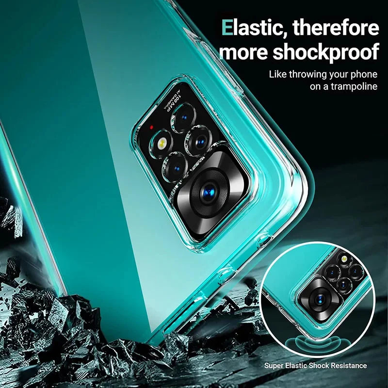 Clear Silicone Xiaomi Redmi Case | Slim Shock-Absorbing Cover Tidesmit