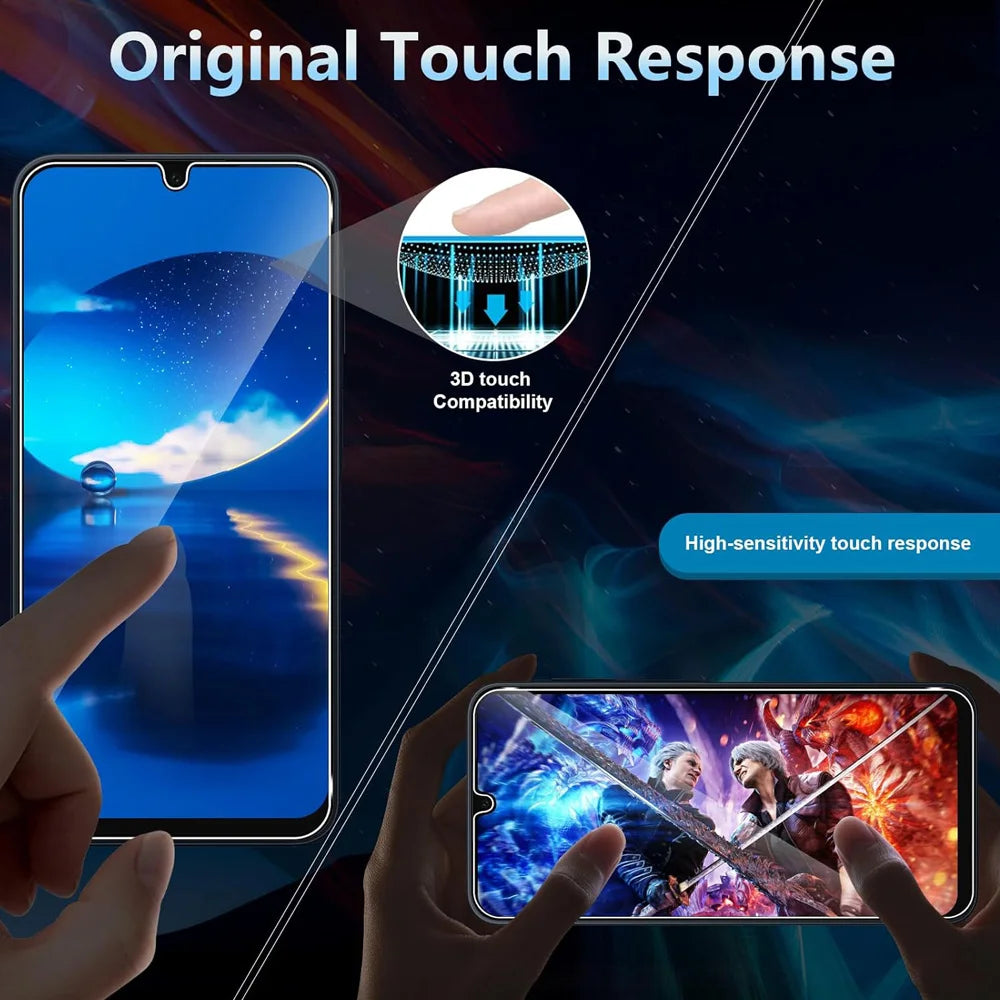 1~3PCS Tempered Glass For Samsung Galaxy A56 A55 A54 A53 A16 A26 A36 Screen Protector For Samsung A15 A25 A35 HD Front Film S23 S24 FE Phone Glass S21 S22 S23 S24 S25 Ultra Glass AE Tidesmit