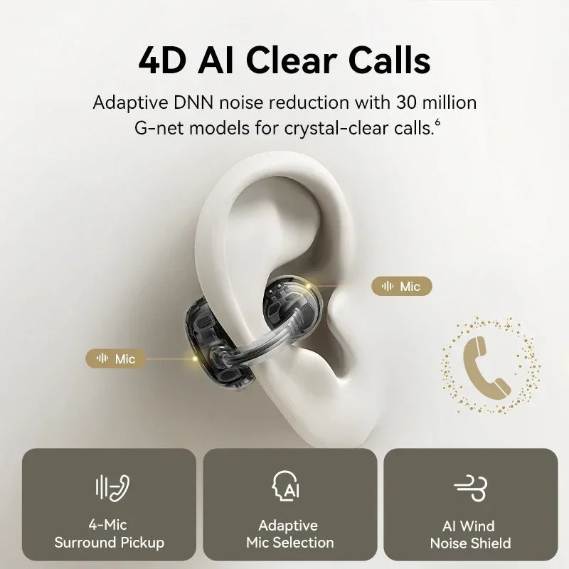 Open Ear Wireless Earbuds Bluetooth 5.4 - Tidesmit Tidesmit