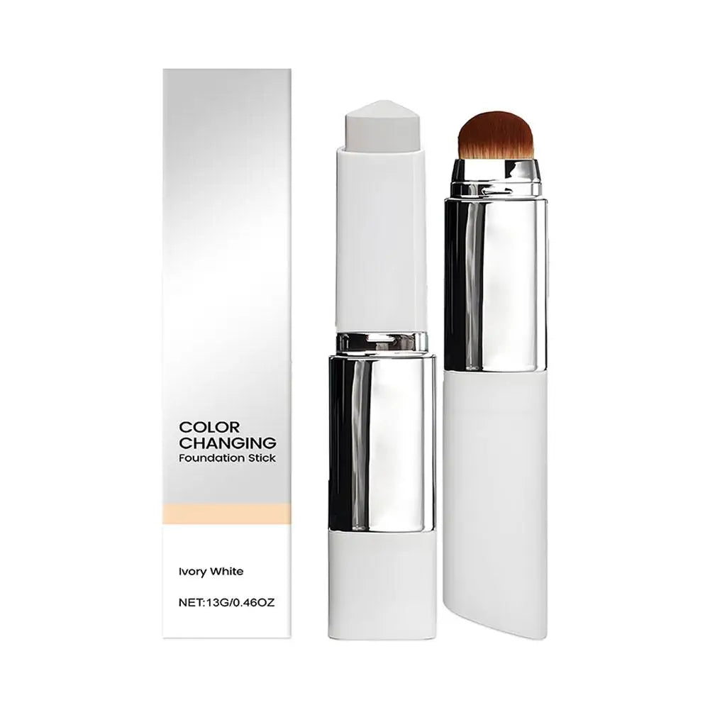 Tidesmit 2-in-1 color-changing foundation stick and brightening concealer liquid swatch for all skin types
