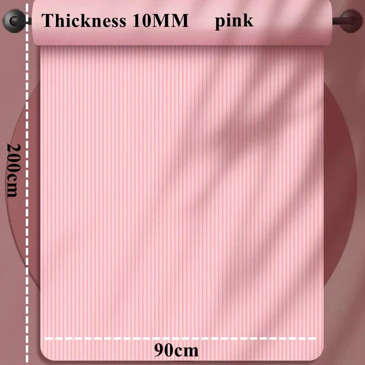 200x90cm Yoga Mat Home Yoga Mat Indoor Sports Fitness Floor Mat NBR Equipment Pilates Anti Slip Thickened Style for Beginners