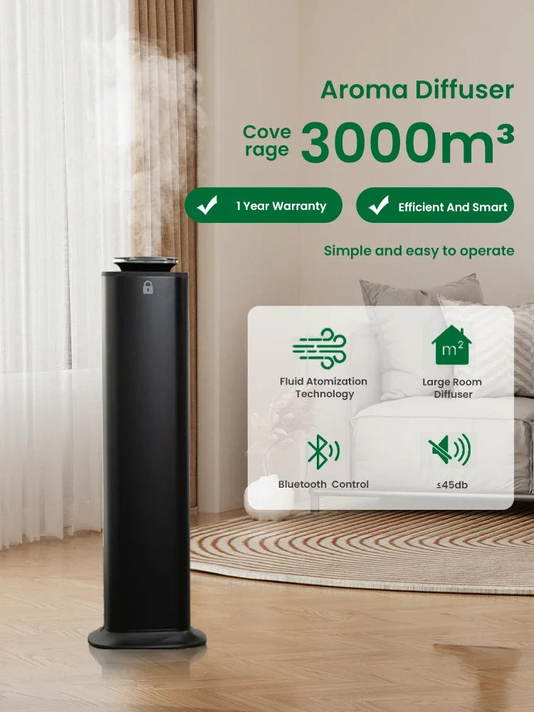 Namste 3000m³ Large Fragrance Diffuser Smart Bluetooth Home Air Freshener 800ML Essential Oils Fragrance Diffuser Fragrant