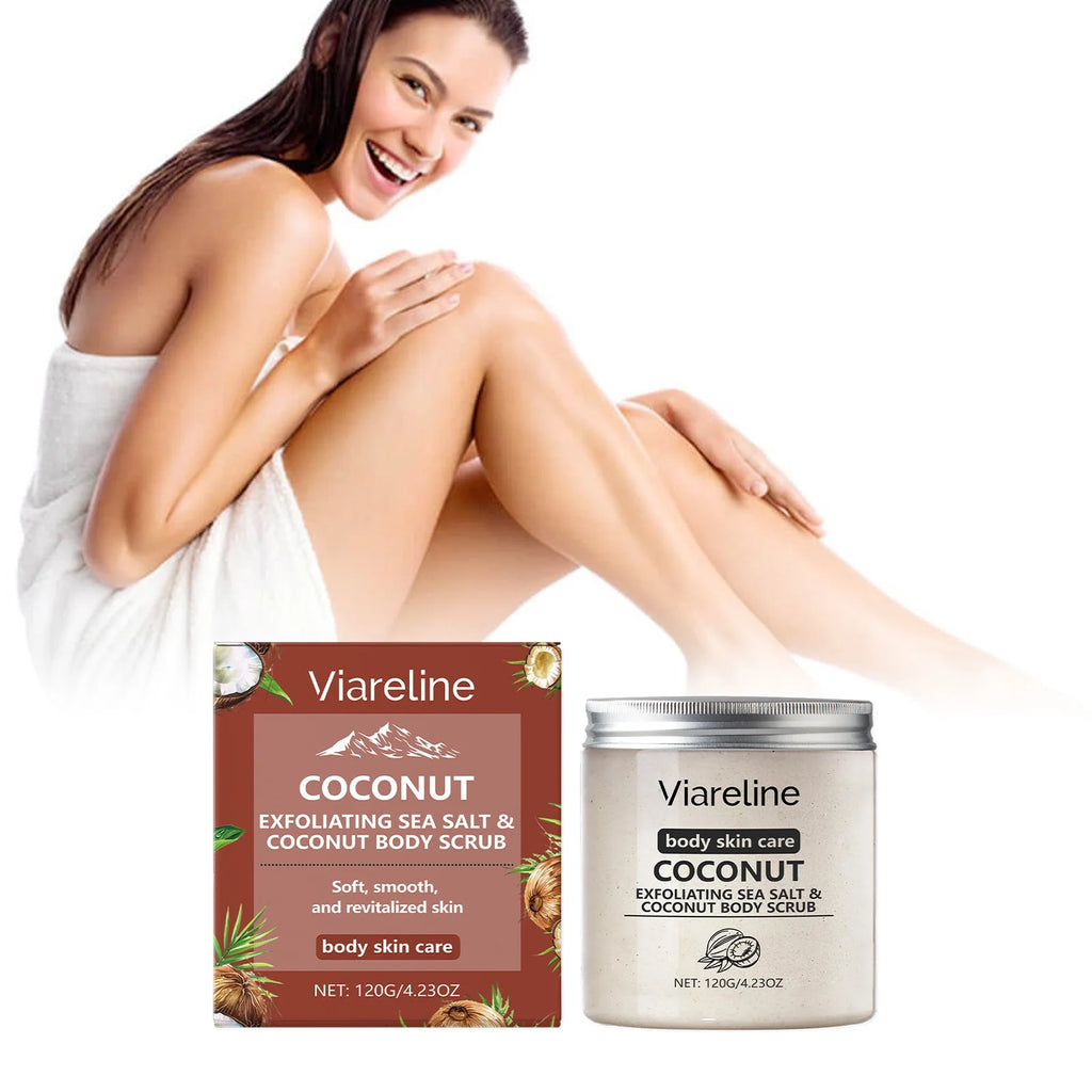 Sea Salt Body Scrub Coconut Scented Exfoliating Care - Tidesmit Scrubs Treatments Tidesmit