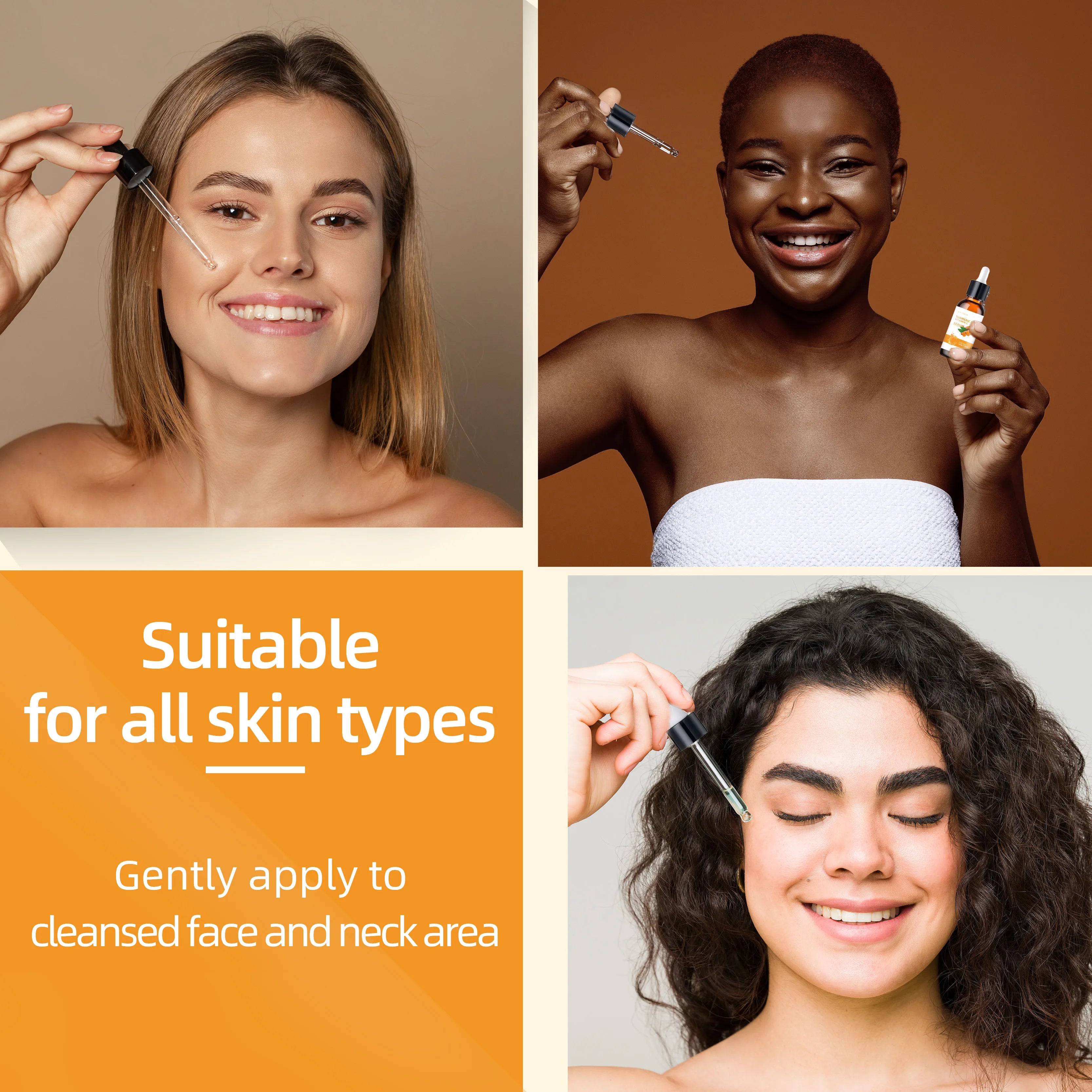 Turmeric & Vitamin C  Lifting Serum - For Face & Neck | Hydrating | Non-Greasy | For All Skin Types