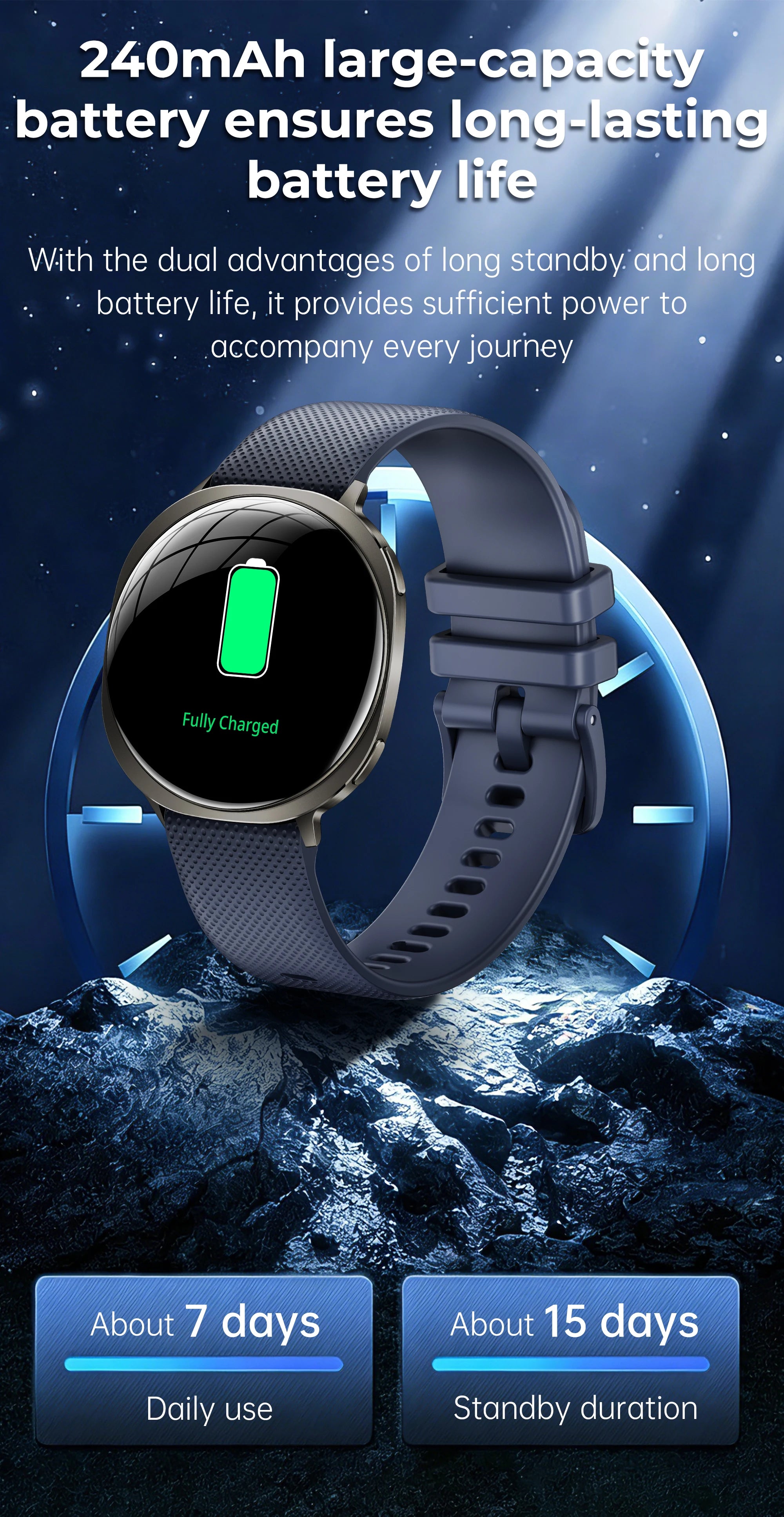 New  Round Curved Screen M301 Smart Watch Flashlight Health Tracking Fitness Sports Modes IP68 Waterproof Smartwatch Men Women