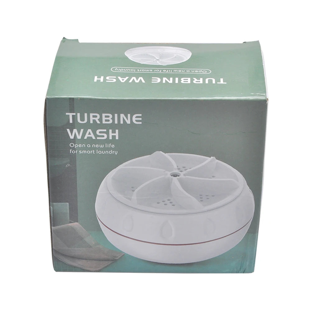 Tidesmit portable ultrasonic washer cleaning baby clothes and socks in a compact travel-friendly turbo design
