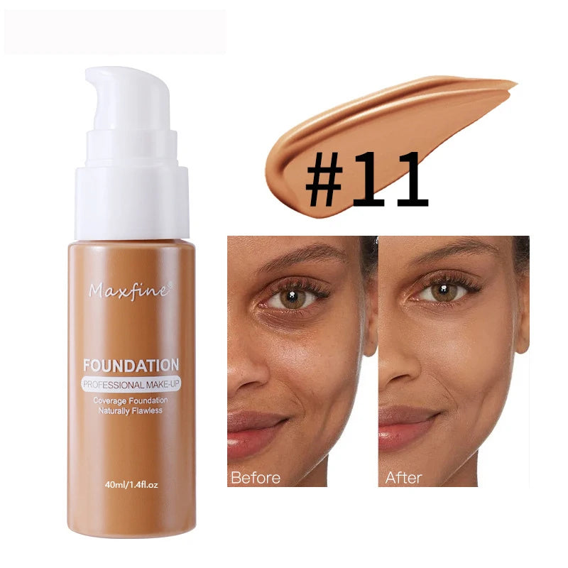 Tidesmit 12 color liquid foundation powder offering moisturizing high coverage and long lasting smooth texture swatch