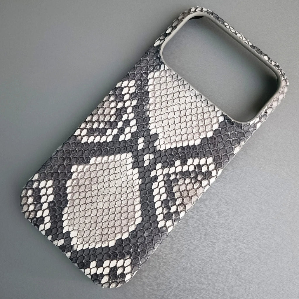 Python Leather iPhone Case: Genuine Snakeskin Slim Fit Protection Tidesmit