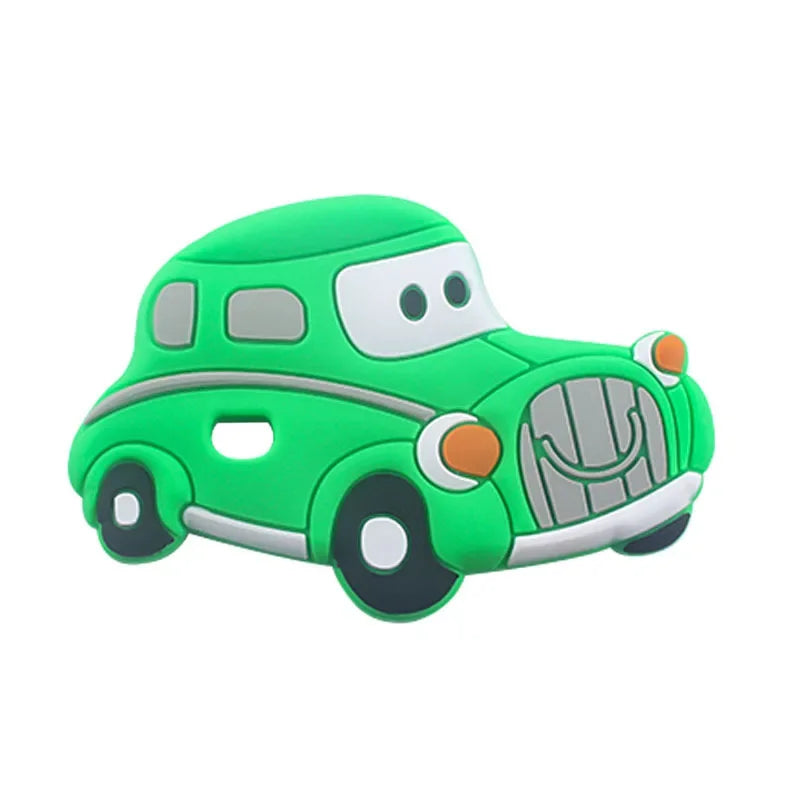 BPA Free 1pc Car Shaped Silicone Baby Teether Rodent Baby Teething Toys Chewable Products Nursing Gift For Baby Boy