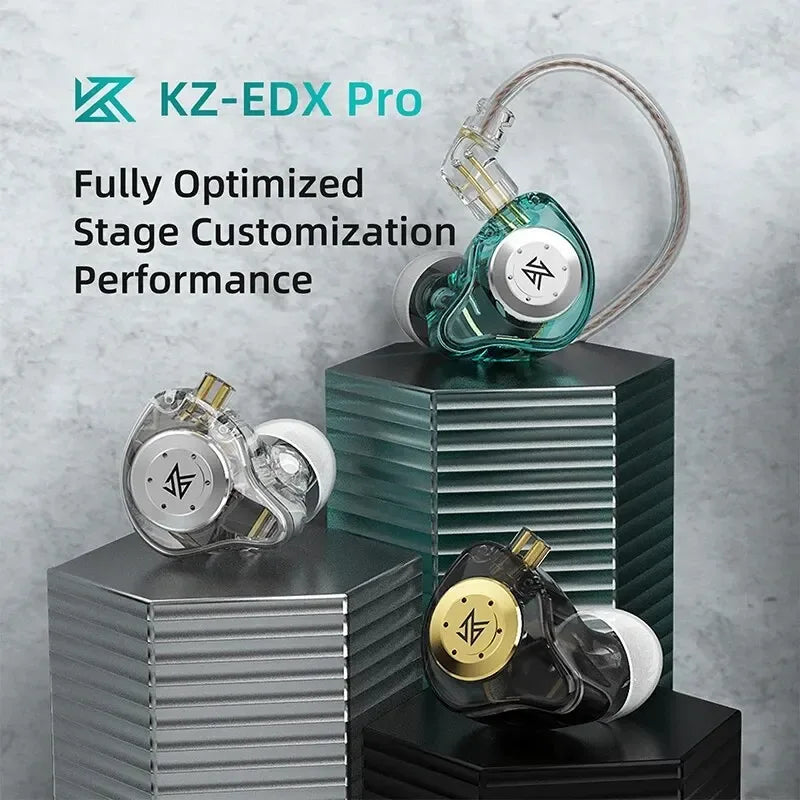 KZ EDX Pro In-Ear Monitors | HiFi Bass Earbuds by Tidesmit Tidesmit