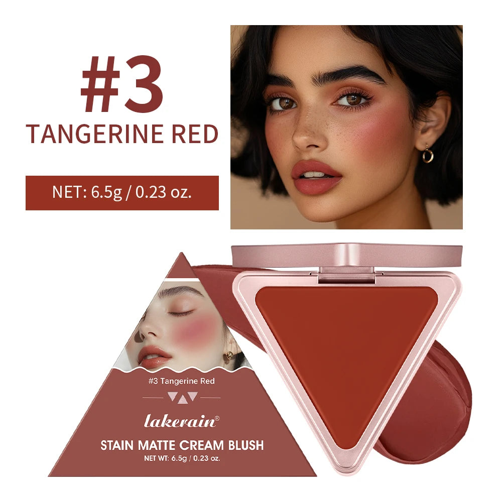 Tidesmit Higher Standard satin matte cream blush swatch showing long-lasting low saturation natural brightening