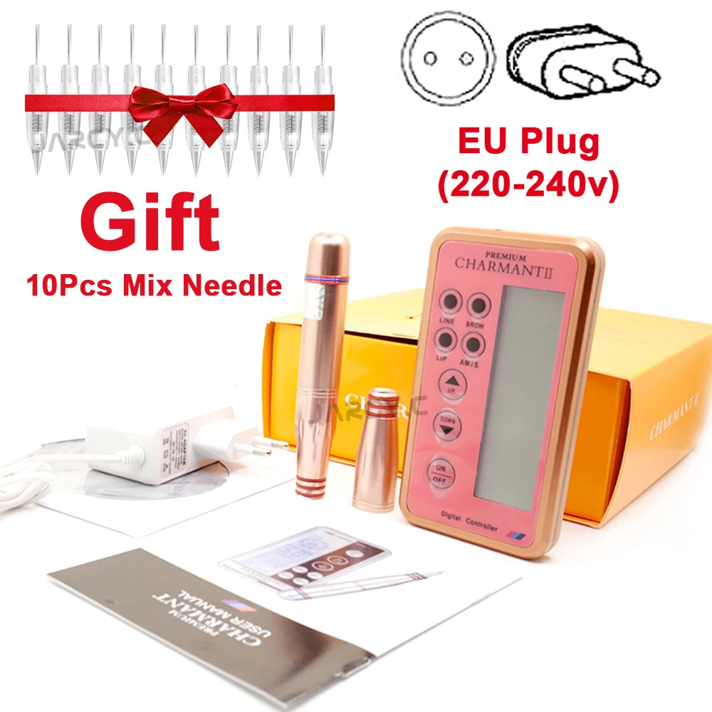 PMU Machine Rotary Pen Kit for Eyebrow and Lip Semi-Permanent Makeup Permanent Makeup Machines machine EU1 Tidesmit