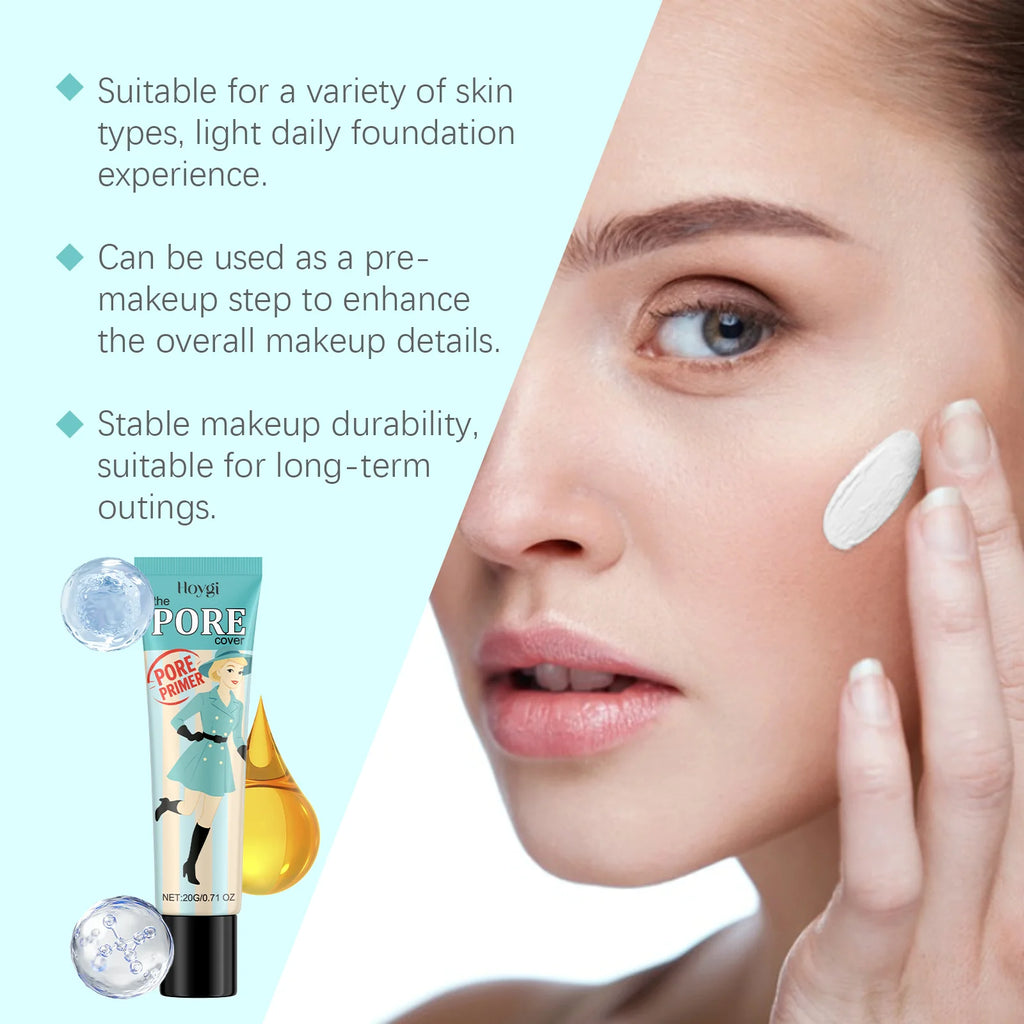 Tidesmit hydrating makeup primer texture close-up for skin brightening and moisturizing glow