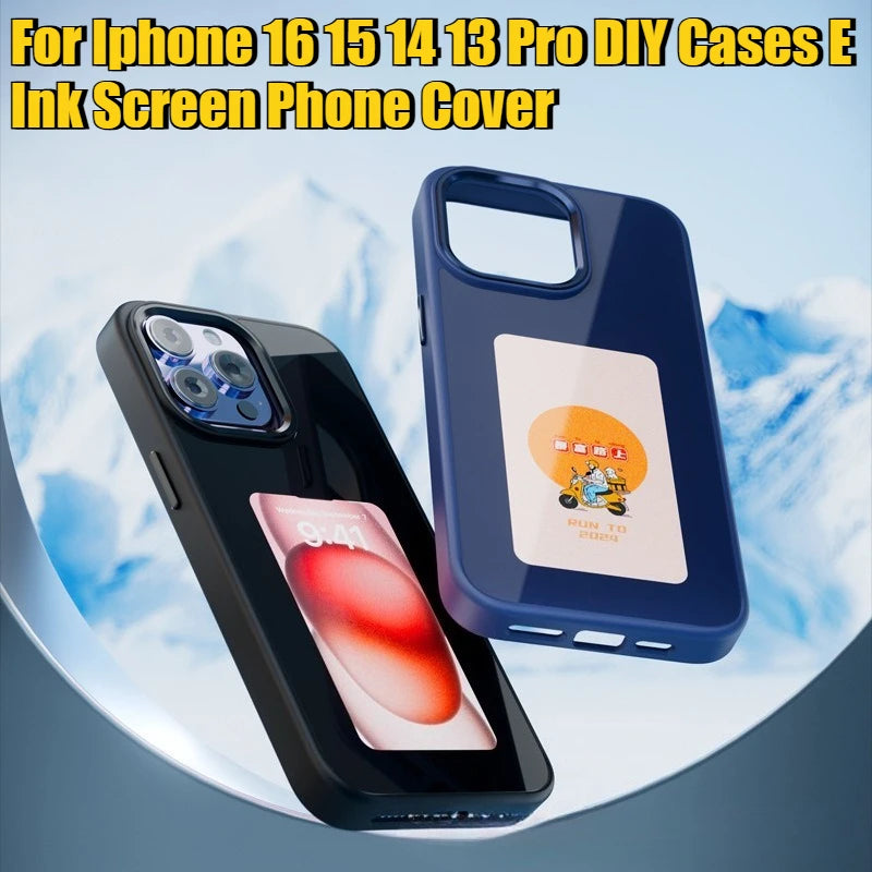 E Ink Phone Case for iPhone 16 Pro Max with NFC Display and Drop Protection Tidesmit