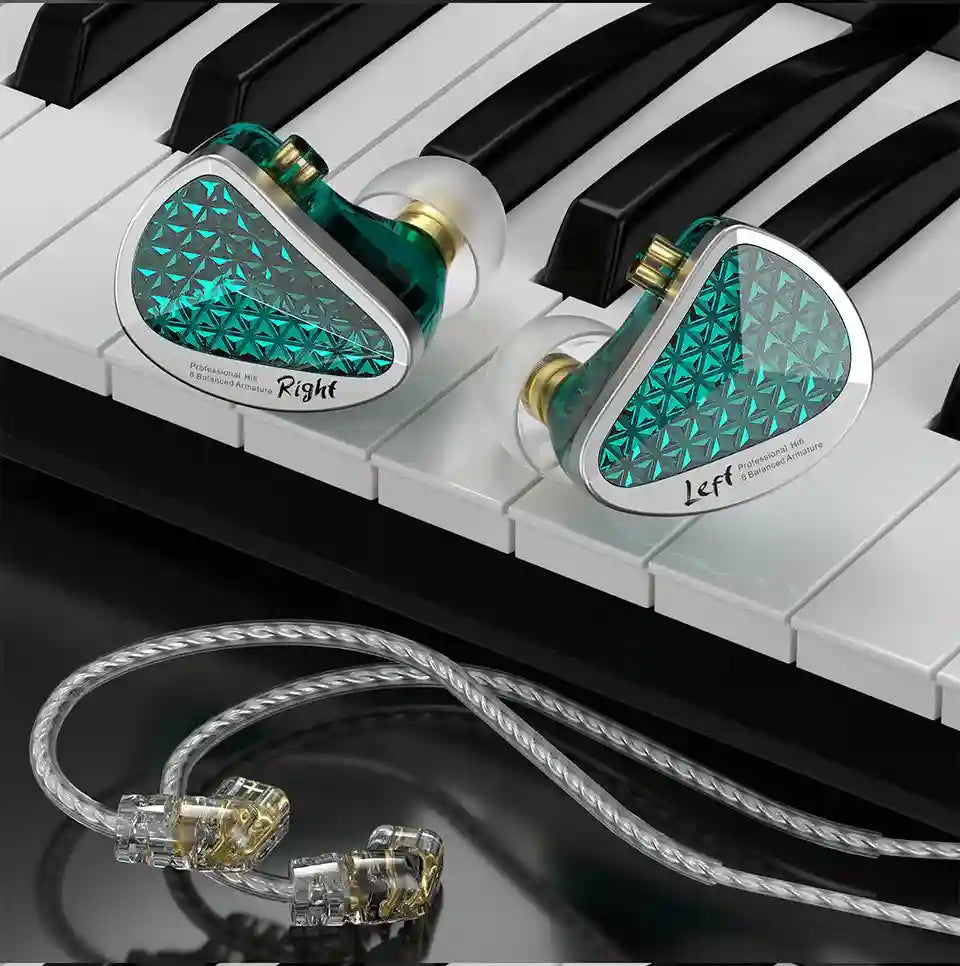 Wired In-Ear Monitors: 16BA Balanced Armature Noise Isolating IEMs Tidesmit