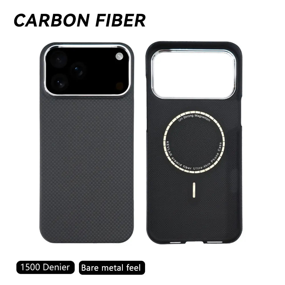 iPhone 17 Pro Max Kevlar Case - Ultra-Thin Aramid Fiber Slim Fit 1500D-Plain weave Tidesmit
