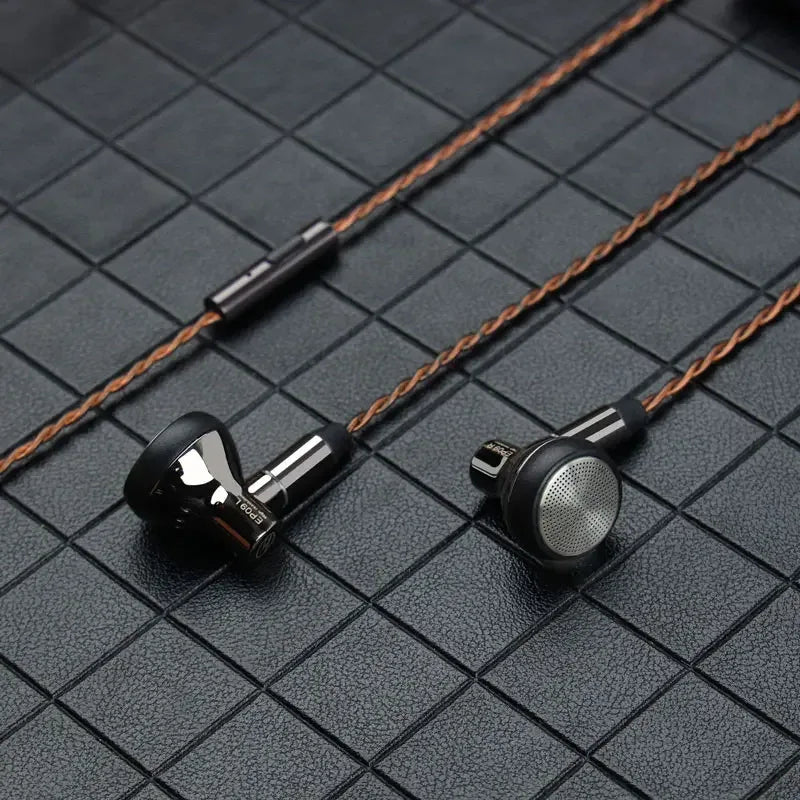 HiFi Wired Earbuds 15.4mm Flat-Head with Mic - Tidesmit EP09 Tidesmit