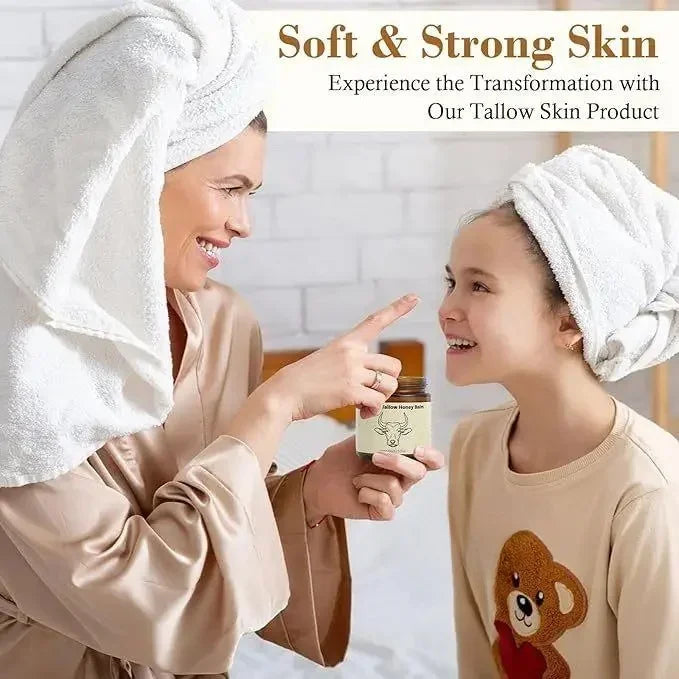 Beef Tallow Honey Moisturizer Cream - Deep Hydration Nourishing Brightening Redness Repair Pore Minimizer for Women Sensitive Dr