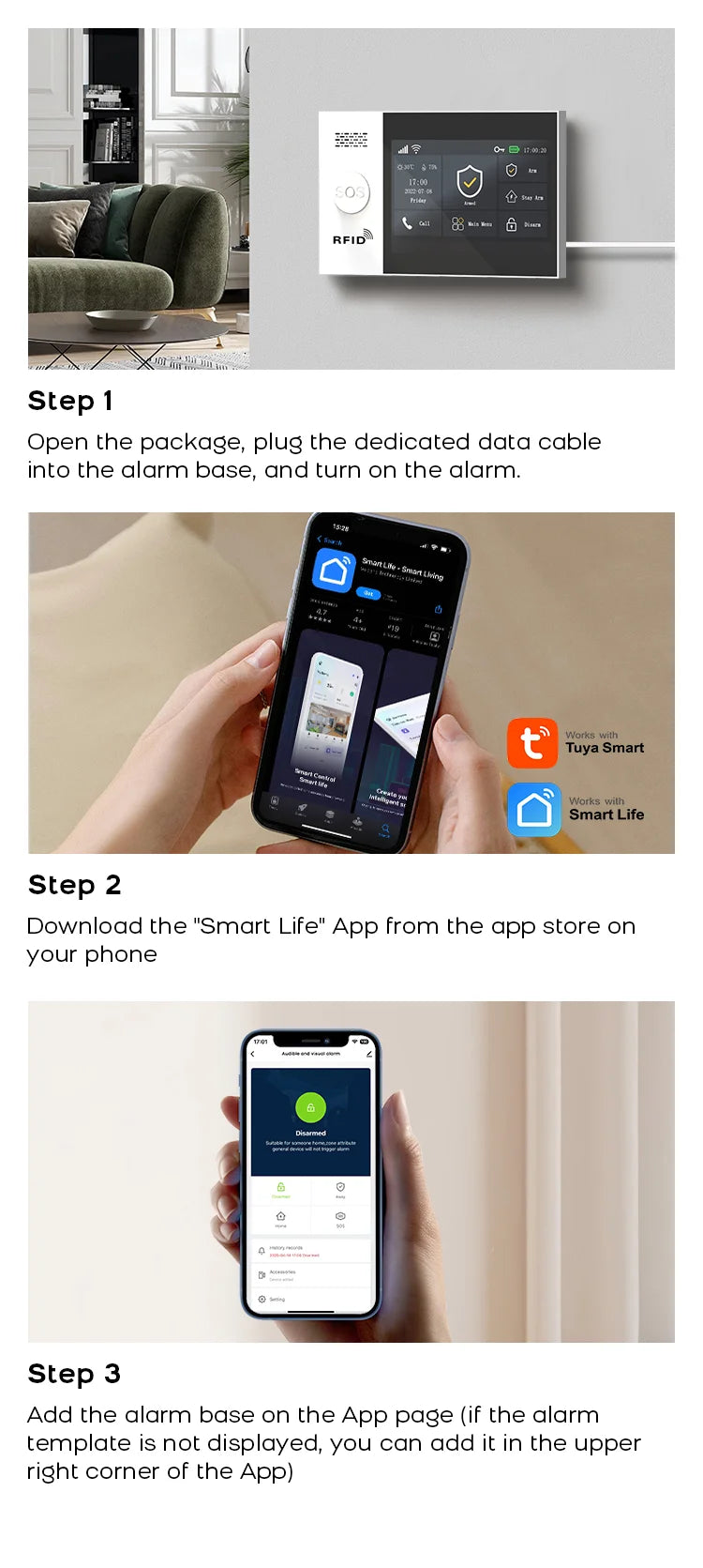 WiFi GSM Home Alarm System – App-Controlled Smart Security Kit Tidesmit