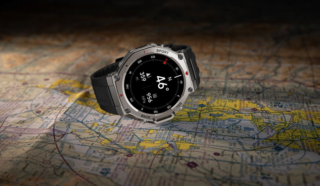 HD Watches Built-in Dual-band GPS Smart Watch Men Smartwatch Compass Altimeter Barometric 5ATM IP69K Waterproof AMOLED
