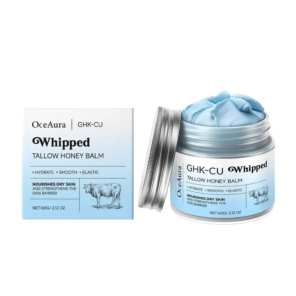 Copper Peptides GHK-Cu Beef Tallow Copper Peptide Face Cream 4% Peptides for Skin Firmness Deep Hydration Daily Facial Moistur