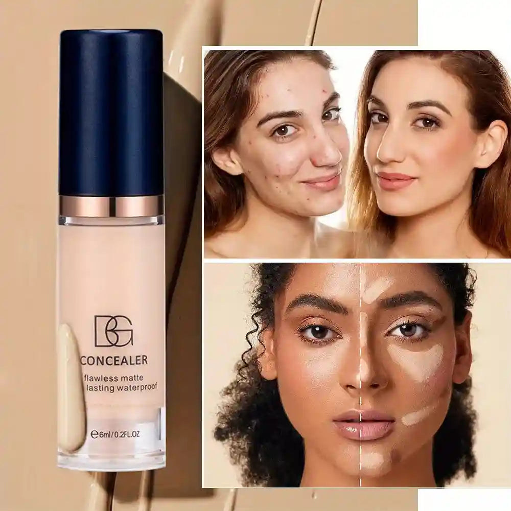 Tidesmit 5 color liquid concealer palette shade swatch showing full coverage matte texture and oil control