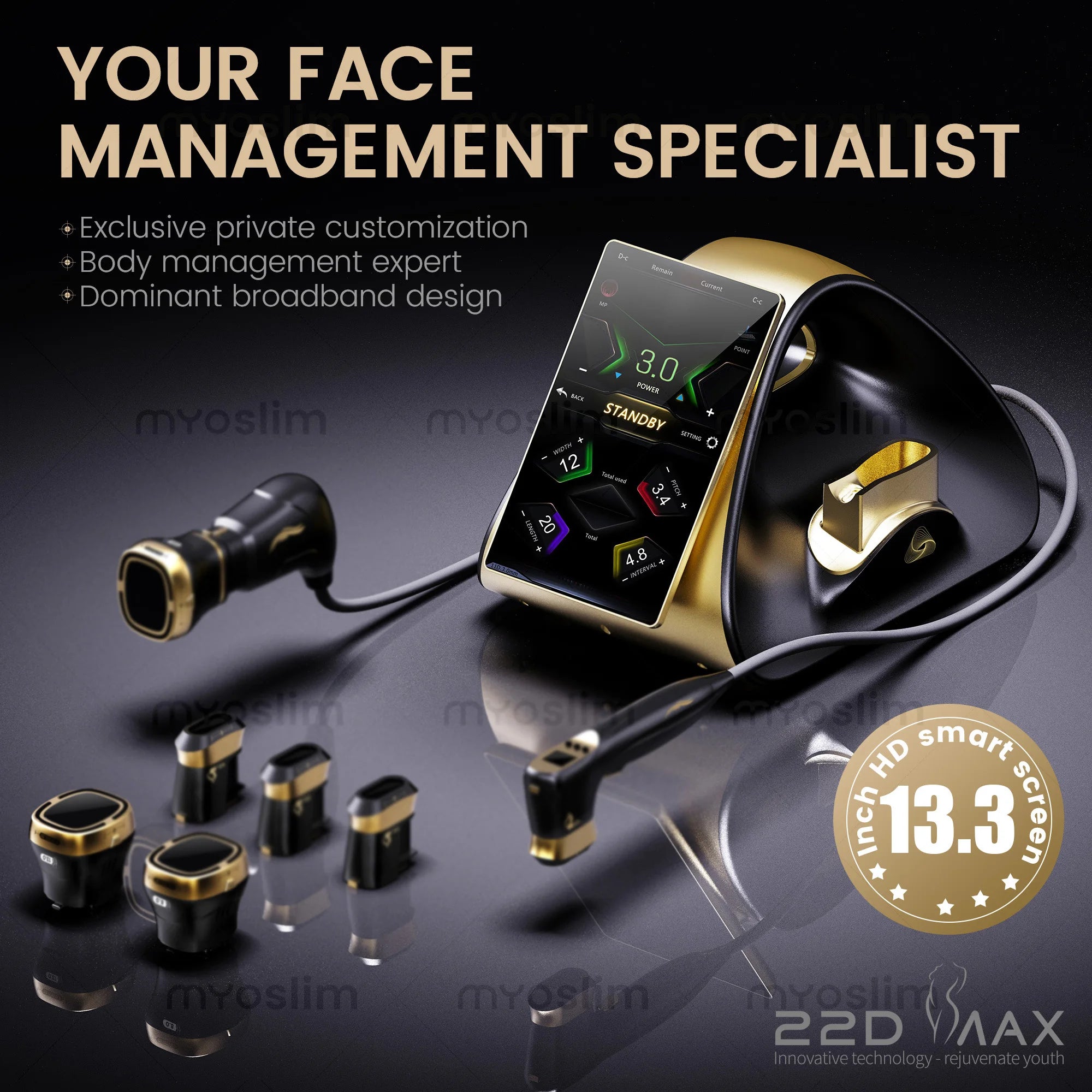 HIFU Face and Body Firming Device – Professional Anti-Wrinkle System Massage Chairs Tidesmit