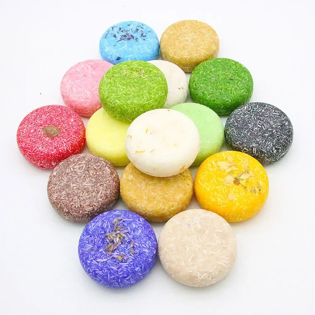 14 Style Ginger Handmade Shampoo Soap Cold Processed Soap Solid Shampoo Bar Pure Plant Hair Shampoos Hair Care Bar Soap