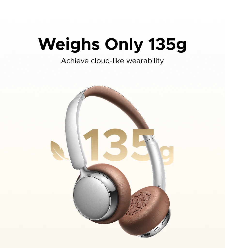 Wireless Headphones with Active Noise Cancellation | Cloud Foam Comfort Tidesmit