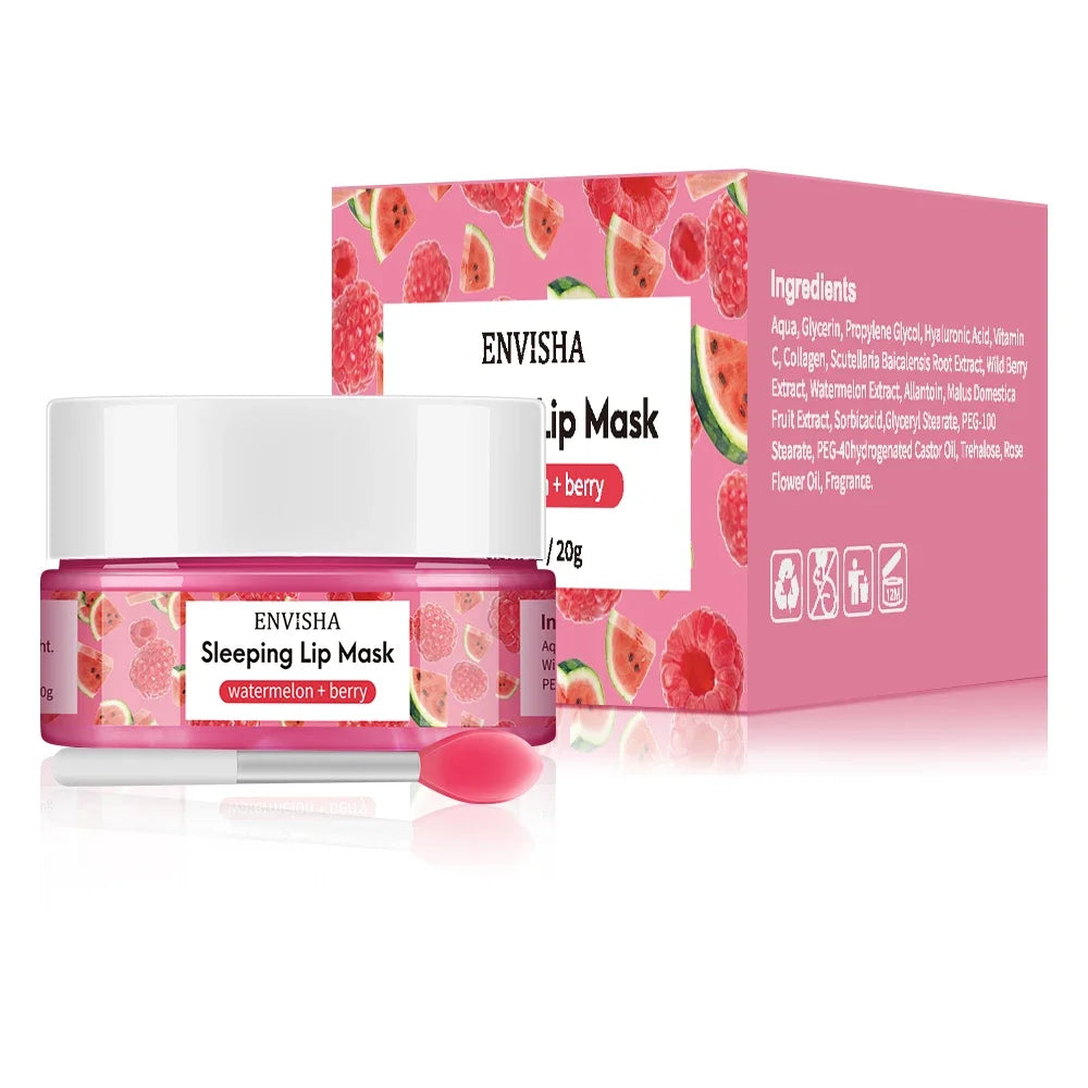 Watermelon Lip Sleeping Mask - Nourishing Hydrating Balm Treatment Lip Care Watermelon mask Tidesmit