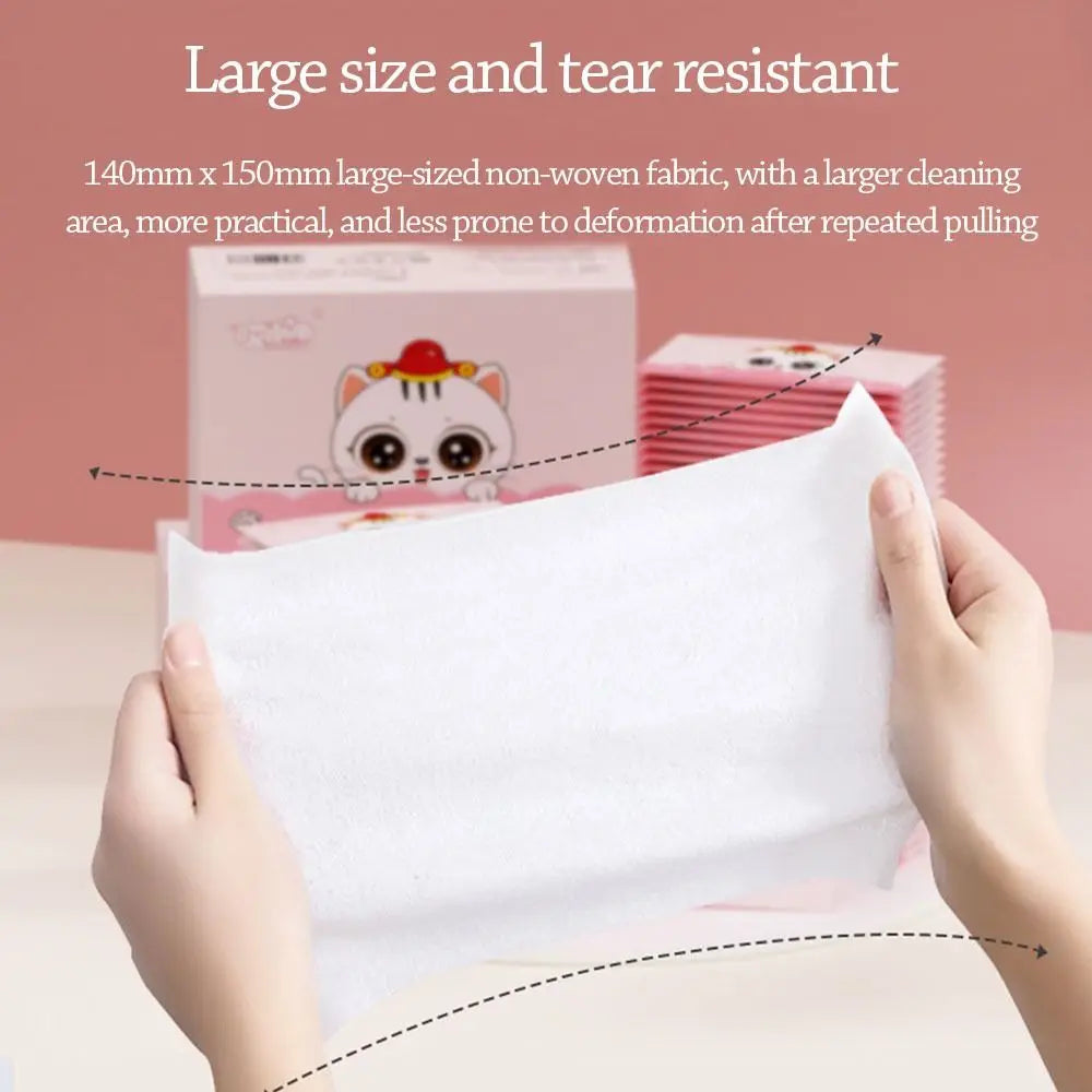 50pcs Fashion Disinfection Baby Wet Wipes Non woven fabric Portable Moist Paper Hand Cleaning Tissue Home